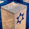 White & Blue Lighted Hanukkah Gift Box Decoration Set